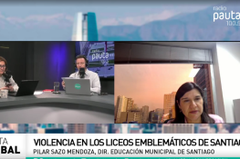Entrevista de directora de Educación Municipal de Santiago sobre hechos violentos en liceos emblemáticos.